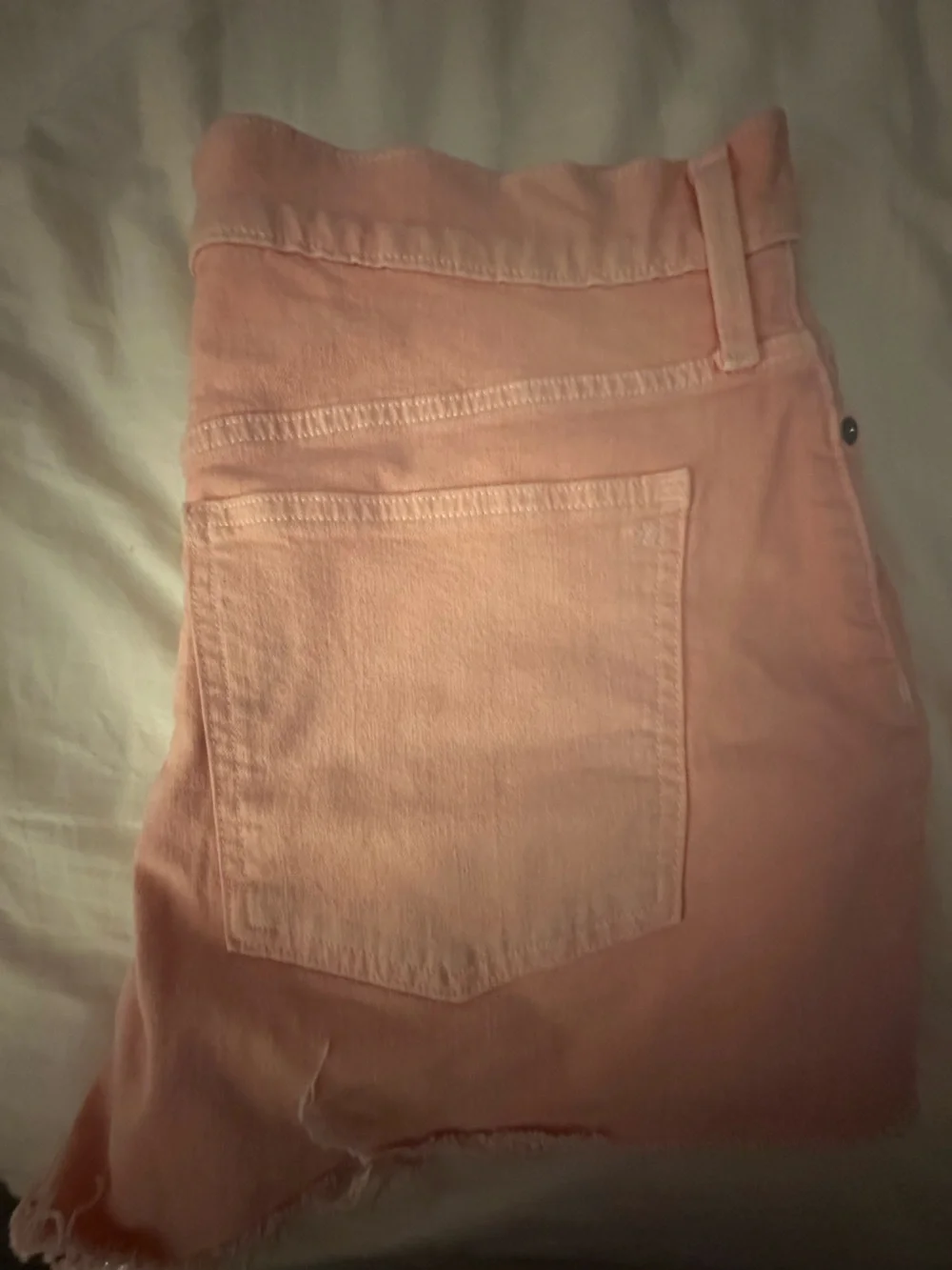 Madewell Peach Denim Cutoff Shorts